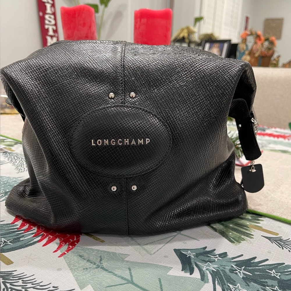 Longchamp Black Hobo